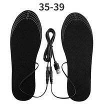 전기 발열깔창 방한 언발 경비 겨울 야외 훈련 추천 USB 충전식 온열 안창 크기 35-46 스키용 diy 맞춤형 온열 신발 패드 발 온열 장치, 35-40
