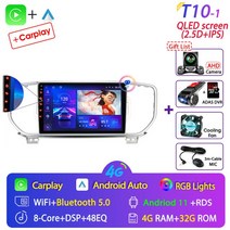 내비매립 2din 안드로이드 자동차 라디오 멀티미디어 비디오 내비게이션 GPS 2 Din 스테레오 DVD 액세서리 스피커 기아 스포티지 4 KX5 - 용, [11] T10-1-Camera-64G DVR