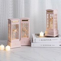 공중전화 웨딩 발레리나 천사 랜턴오르골 led 무드등, 달 요정