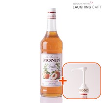 [러핑카트] 모닌 피치 시럽 1000ml+모닌 시럽펌프(과일분말증정)