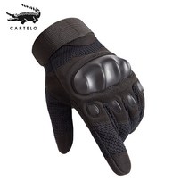 CARTELO 반 손가락 전술 장갑 ST26 블랙, XL, ST35 블랙 [모든 손가락]