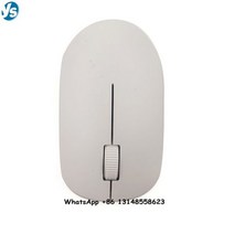 손편한 마우스 다채로운 Chioce 슬림 미니 무소음 무선 가정/사무실용 2.4G 노트북 컴퓨터 PC용 충전식, 화이트 색상