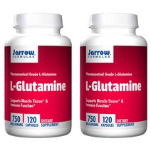재로우 L-글루타민 750mg 캡슐 글루텐 프리, 120개입, 2개