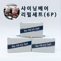 Subir 샤이닝베어 리필킷세트 차량용 방향제 차방향제 큐빅방향제 소비르, (샤이닝)미드썸머나잇(3개)+아쿠아디파르마(3개)
