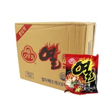오뚜기 열라면120g(40개) 한박스 봉지라면 라면도매 라면할인 사무실간식 회사간식, 단품