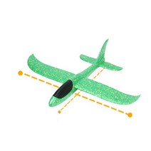손바닥클래퍼 짝짝이 박수장난감 응원도구 EPP 비행기 모델 글라이더 48cm 큰 손 발사 던지는 거품 어린이를 위한 야외 DIY 교육 장난감, [10] 37CM Green
