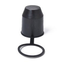 차량견인고리 승용차견인고리 유니버설 50mm 자동 토우 바 볼 커버 액세서리 블랙 캡 견인 히치 캐러밴, 01 1pc black