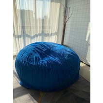 자이언트 사람 마약쿠션 탄트라체어 커버 모찌 빈백 빅밴 빈맥 집순이 레이지 소파, 로열블루 150x75