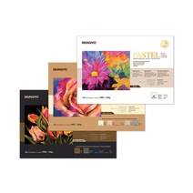 문교 파스텔 전용지 A4/화이트/소프트혼홥/다크혼합, 백색