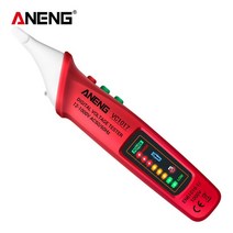 후크메타 메가테스터기 벨테스터기 검진기 변압기 검전기 전기테스터기 멀티미터 ANENG VC1017 AC 전압 감지기 테스터 미터 12V-1000v 비접촉 펜 스타일 전기 5, 빨간색