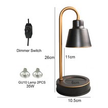 블랙 무드등 홈 침실에 장식 선물 인테리어 양키캔들워머, EU Plug 220V, Mini 11cm