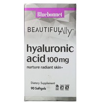 블루보넷 뉴트리션 Beautiful Ally 하이알루론산 100mg 소프트젤 90 정옵션확인필수