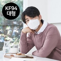 KF94 늘푸른마스크 10매 무형광마스크 황사마스크 중형 대형 블랙 KF-94 써멀본드마스크 써멀본드KF94