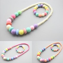 캔디 목걸이 팔찌 세트