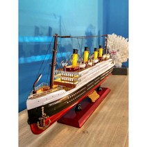 타이타닉 모형 크루즈 장식품 선박 목조 범선 선물용, 타이타닉 고급 60cm 영국 완성품