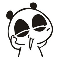 긁적긁적판다 블랙 화이트 차량용스티커 / 차량데칼 귀여운 레터링 차량부분랩핑 상처