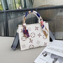 핸드백 뜨개질 가방 diy 핸드메이드 선물 여자친구 생일 선물 여자 아내 절친 커플 밸런타인데이 기념일 고백 삼팔부녀절 창의 여신 낙서 회색 + 제작 강좌, 클래식 베이지(재료 꾸러미)+제작 자습서