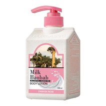 밀크바오밥 바디로션 다마스크 로즈향, 500ml, 1개
