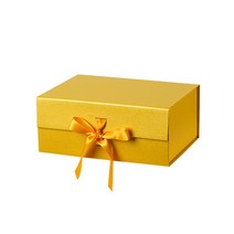 리빙앤도 고급 리본매듭 기프트박스 1호, 1개, 골드
