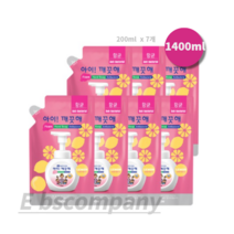 아이깨끗해 핸드워시 레몬향 리필, 1400ml, 10개