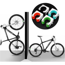 위너스포츠 벽면형 자전거거치대 아파트자전거보관 계단/베란다, 중형-블랙