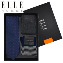 엘르옴므 ELLE HOMME 엘르옴므 선물세트C-실크넥타이1+신사양말2