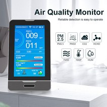 낙서 기능이 있는 이산화탄소 포름알데히드 먼지 TVOC. 가스 기. 지능형 WiFi 연결 이력. 도구, 한개옵션0