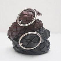 지오마켓 여성 꽈배기 가죽벨트 청바지벨트