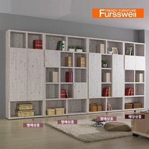 퍼스웰 엔틱하우스 3R 1단도어5단책장YB_059, 블랙아카시아