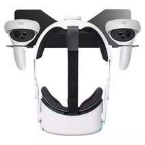 가상현실 헤드셋 VR 글라스 vr 스탠드 용 벽 마운트 홀더 oculus quest 2quest 1rift-svive vr 액세서리 용 후크 보관 선반, 하얀