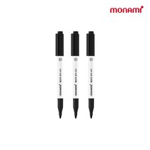 모나미 패브릭마카 470 블랙, 3개, Black