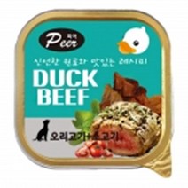 말티즈 강아지 살코기 간식캔 오리고기 2종 세트 폼피츠 퍼그 노령견 사료