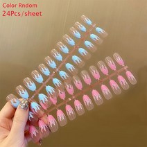 붙이는젤네일 네일팁 팁프레스 손톱 스파이더웹 긴 관 레드 라인석 전체 커버 발레리나 행성, 한개옵션1