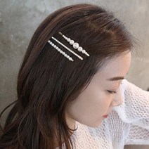 더윈컴퍼니 진주 헤어 실핀 4개1세트 AHC1238