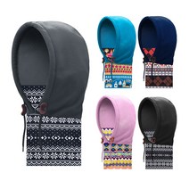 오니지 후드넥워머 런닝 등산 자전거 겨울모자 E802, 성인용 네이비