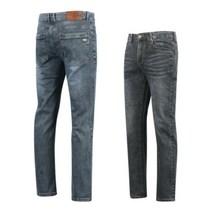 남성 여름 골프웨어 골프 편한 일자 데님 워싱 청바지 L120623M6