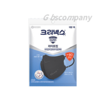 크리넥스 KF80 라이트핏 마스크 대형, 1개입, 600개, Black (검정)