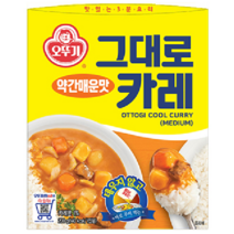 그대로카레 (약간매운맛), 200g, 6개