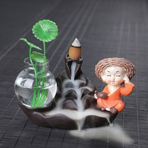 역류 향 타워 향 가정용 아로마 테라피 백단향 천연 공기 정화 아로마 테라피 타워 향 가정용 침실 백단향, 라벤더110알 4