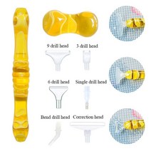 보석십자수 도구 펜 집에서할수있는취미5D 다이아몬드 페인팅 펜 포인트 드릴 홀더 라인석 트레이 DIY 접착, 12 Yellow