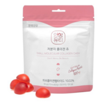 인생뷰티 안국건강 저분자 콜라겐 츄, 30정, 6개