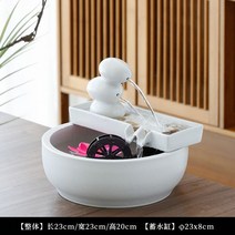 미니 물레방아 가습기 실내 분수대 집들이선물, B