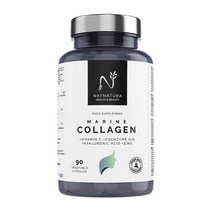 N NATURE HEALTH & BEAUTY 가수분해 해양 콜라겐 + 히알루론산 + 코엔자임 Q10 + 비타민 C + 아연. 피부를 밝게 하고 관절을 보호하며 에너지를 강화합니다., 3개