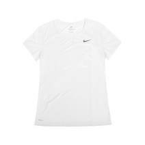 나이키 우먼스 드라이핏 스우시 반팔티셔츠 화이트 NI WT2