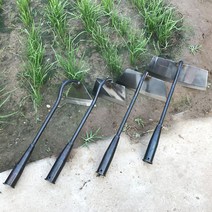 선호미 텃밭 괭이 스텐 날 쟁쇠 잡초제거 스테인리스 제초, 29.5cm 스테인리스 사각호미 +1.2m 손잡이