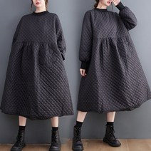 도니와 여성 누빔원피스 빅사이즈 편한원피스