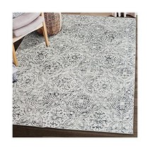 ReaLife 기계 세탁 가능 러그 - 얼룩 방지 흘리지 않음 - 친환경 미끄럼 방지 가족 및 반려동물 친화적 - 프리미엄 재활용 섬유로 제작 - 모자이크 타일 - 회색 3, 3 39 x 5 39