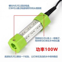 오징어 미니 집어등 쭈꾸미 갈치 수중 낚시 갑 볼락 LED, 12V100W 옐로우 5m 라인 입꼬리와 빙어 효과특수