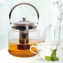 이탈리아노 내열 직화 유리주전자 3리터 커피 티포트, 2.5L, 혼합색상
