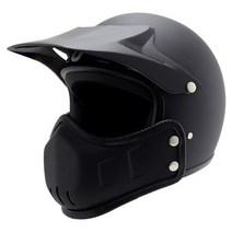 3/4 하프 헬멧 아라이램5 오토바이 오픈페이스 AGV 덱스톤 SOL 할리 비틀 쇼에이 오픈페이스 AGV, M, 매트블랙레트로미러